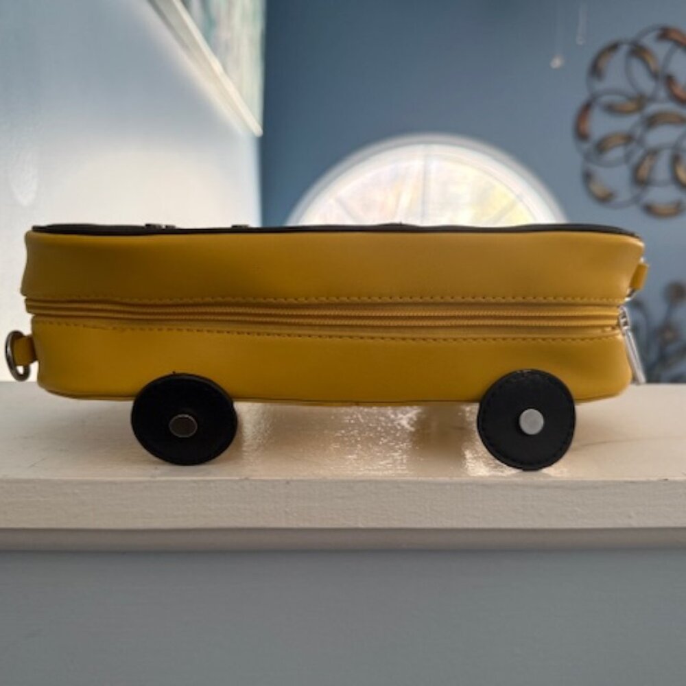 Kids Fun Skateboard Novelty Yellow Crossbody Bag